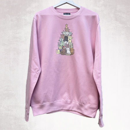 SAMPLE CATS Oversized Sweat CANDY PINK