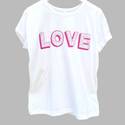 LOVE Loose Fit Tee - White